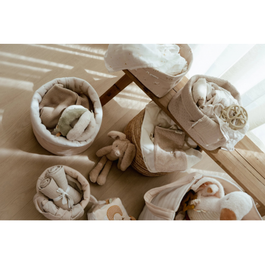 Košík pletený veľký Pure Soft Beige