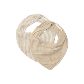 Podbradník bandana 2 ks Pure Soft Beige