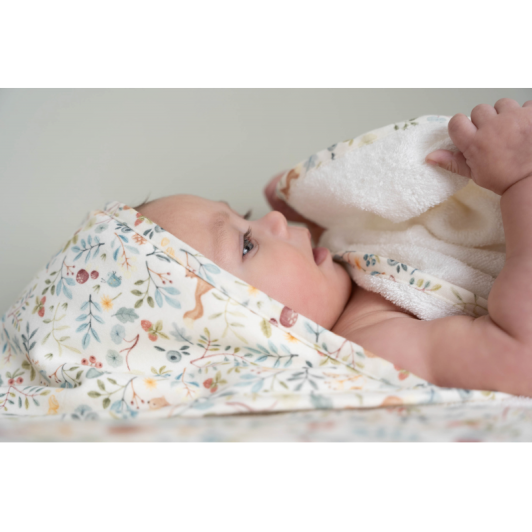 Osuška s kapucňou 75x75 cm Forest Wonders