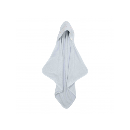 Osuška s kapucňou 75x75 cm Forest Friends Blue