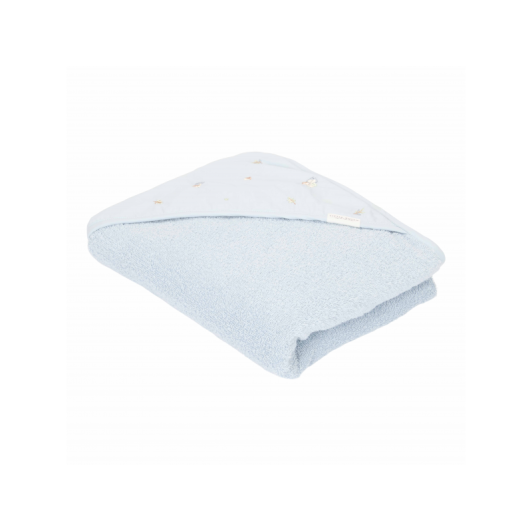 Osuška s kapucňou 100x100 cm Forest Friends Blue