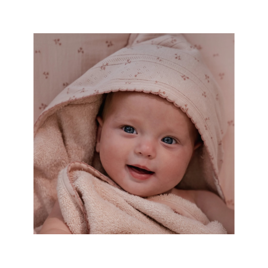 Osuška s kapucňou 100x100 cm Pure Blossom