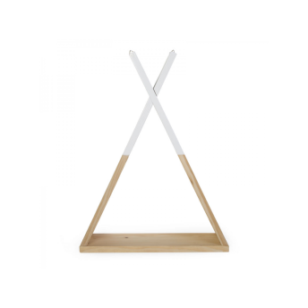 Polica na stenu Tipi Natural White