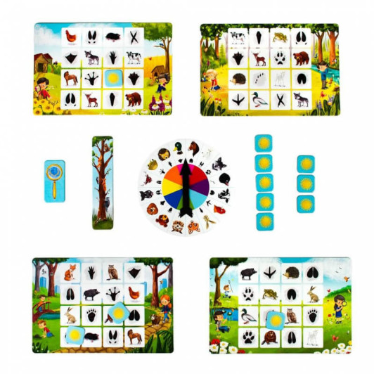 Captain Smart - Inteligentné bingo - po stopách zvierat Captain Smart - Inteligentné bingo - po stopách zvierat