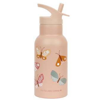A Little Lovely Company - antikorová fľaša na pitie, 350 ml - motýliky