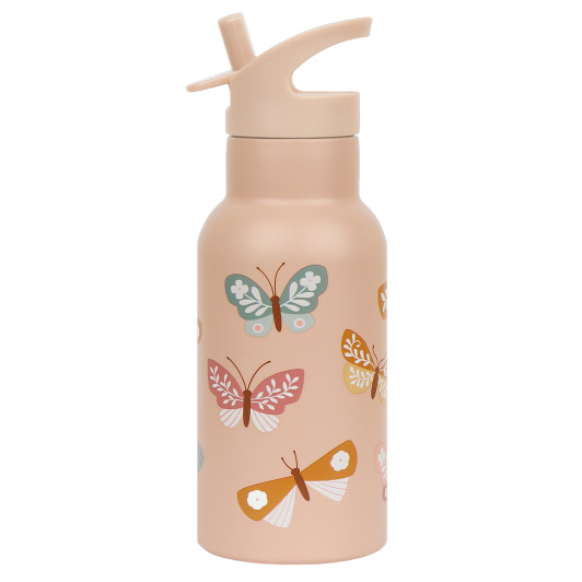 A Little Lovely Company - antikorová fľaša na pitie, 350 ml - motýliky