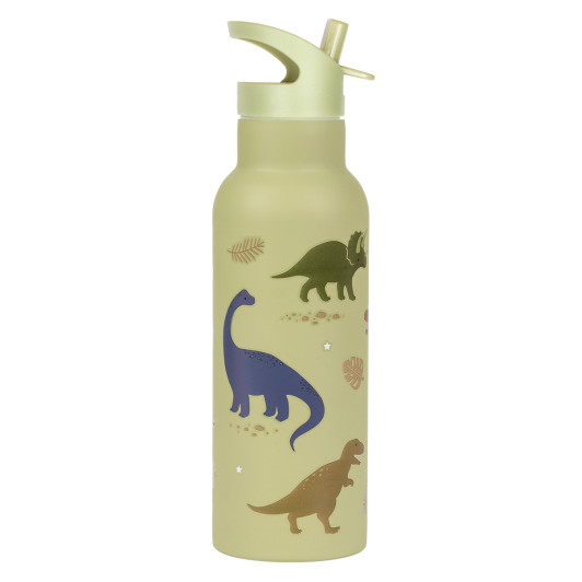 A Little Lovely Company - antikorová fľaša na pitie, 500 ml - dinosaury A Little Lovely Company - antikorová fľaša na pitie, 500 ml - dinosaury
