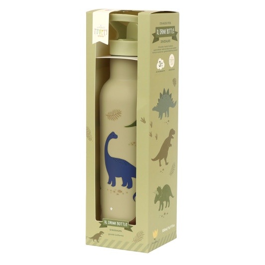 A Little Lovely Company - antikorová fľaša na pitie, 500 ml - dinosaury A Little Lovely Company - antikorová fľaša na pitie, 500 ml - dinosaury