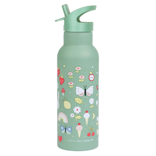 A Little Lovely Company - antikorová fľaša na pitie, 500 ml - radosť