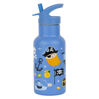 A Little Lovely Company - antikorová fľaša na pitie, 350 ml - piráti