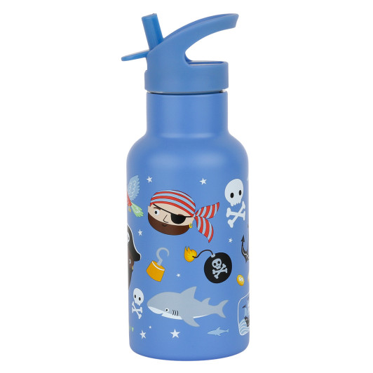 A Little Lovely Company - antikorová fľaša na pitie, 350 ml - piráti