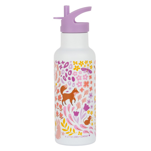 A Little Lovely Company - antikorová fľaša na pitie, 500 ml - kvetinová záhrada