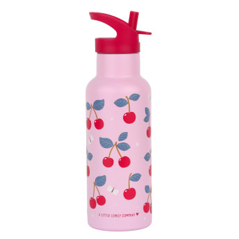 A Little Lovely Company - antikorová fľaša na pitie, 500 ml - čerešne