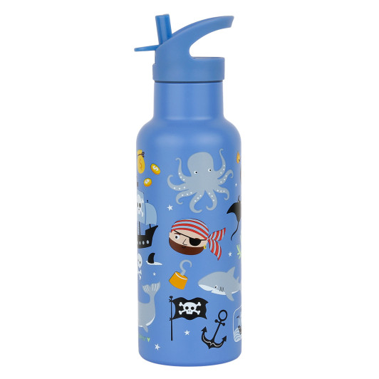 A Little Lovely Company - antikorová fľaša na pitie, 500 ml - piráti