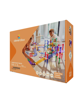 Cleverclixx – Magnetická pretekárska dráha Pastel – 80 ks
