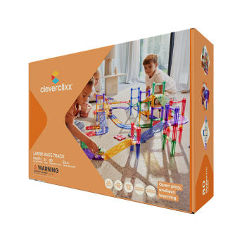 Cleverclixx – Magnetická pretekárska dráha Pastel – 80 ks