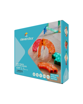 Cleverclixx – Magnetická pretekárska dráha Intense – súprava zatáčok – 15 dielikov
