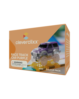 Cleverclixx – Magnetická pretekárska dráha – Autíčko fialové – 1 ks