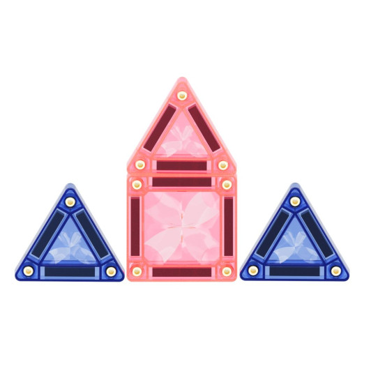 Cleverclixx – Magnetická stavebnica Mini Tiles Pack Pastel – 28 ks