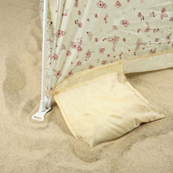 Bieco – Plážový stan s rýchloupínacím systémom a UV ochranou 80+ – vintage flowers